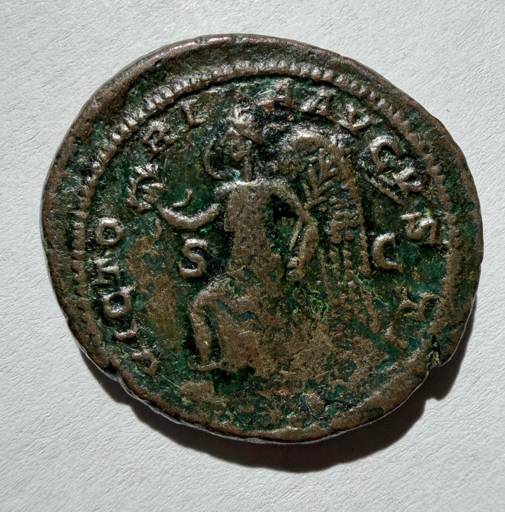 Dupondius Of Severus Alexander-Victory- excellent