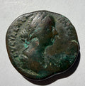 Lucilla - AE Sestertius - Vesta