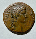 Roman Divus Augustus Ae As ROM ET AVG Altar Of Lugdunum Lyons 9-14AD-high grade