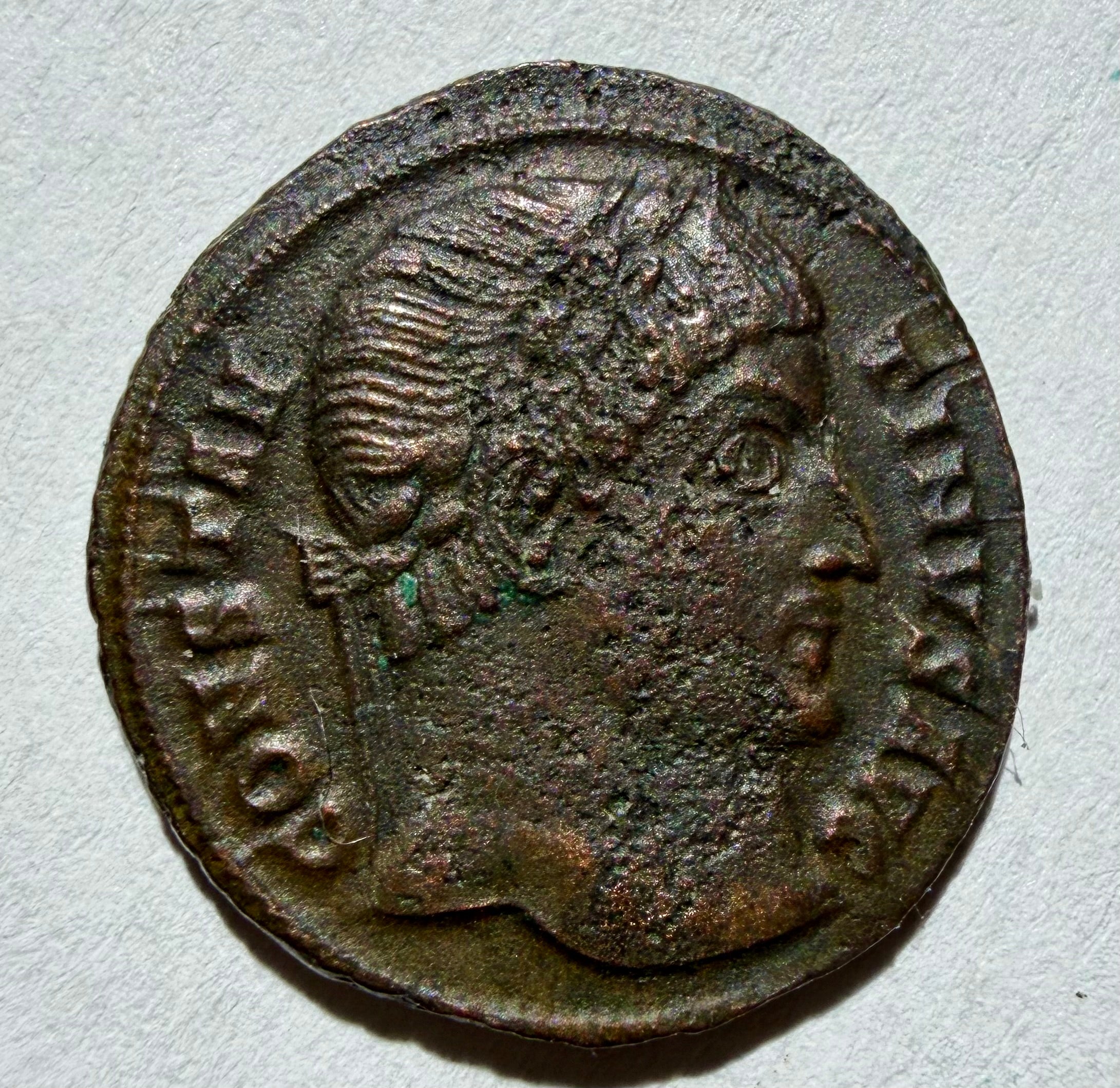Constantine I AE3 Camp gate SMANTA in Exergue, star above