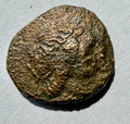 Roman Republic Bronze Semuncia - Saturn right. Prow left unusually ? unrecorded