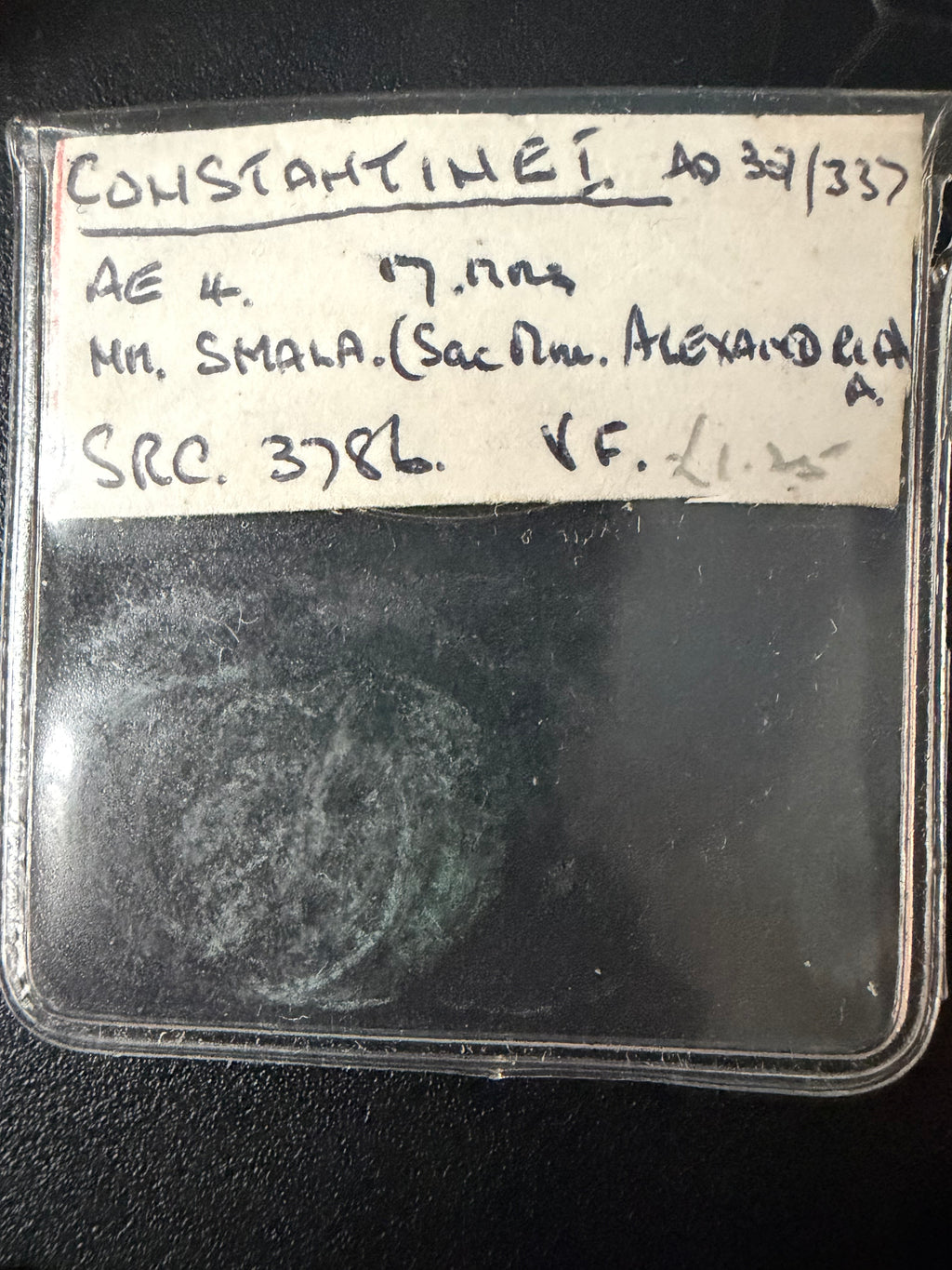 Constantine I ae3 /4 2 soldiers 2 standards-SMALA