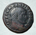 Maxentius (307-312). Æ Follis. Ostia, 309-312. the Dioscuri