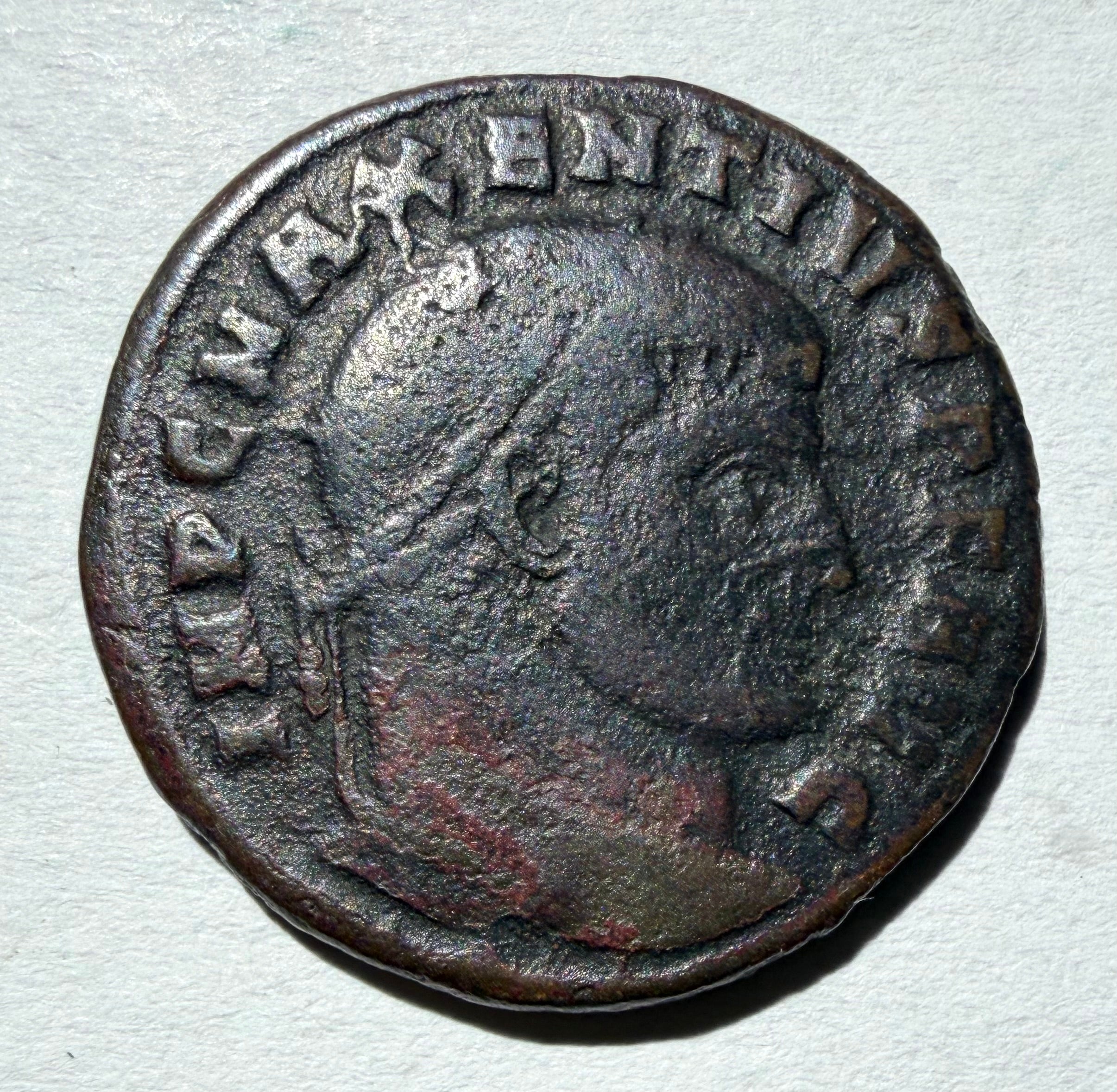 Maxentius (307-312). Æ Follis. Ostia, 309-312. the Dioscuri