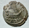 Postumus, Silver antoninianus. Trier, AD 261. - LAETITIA AVG, galley left.