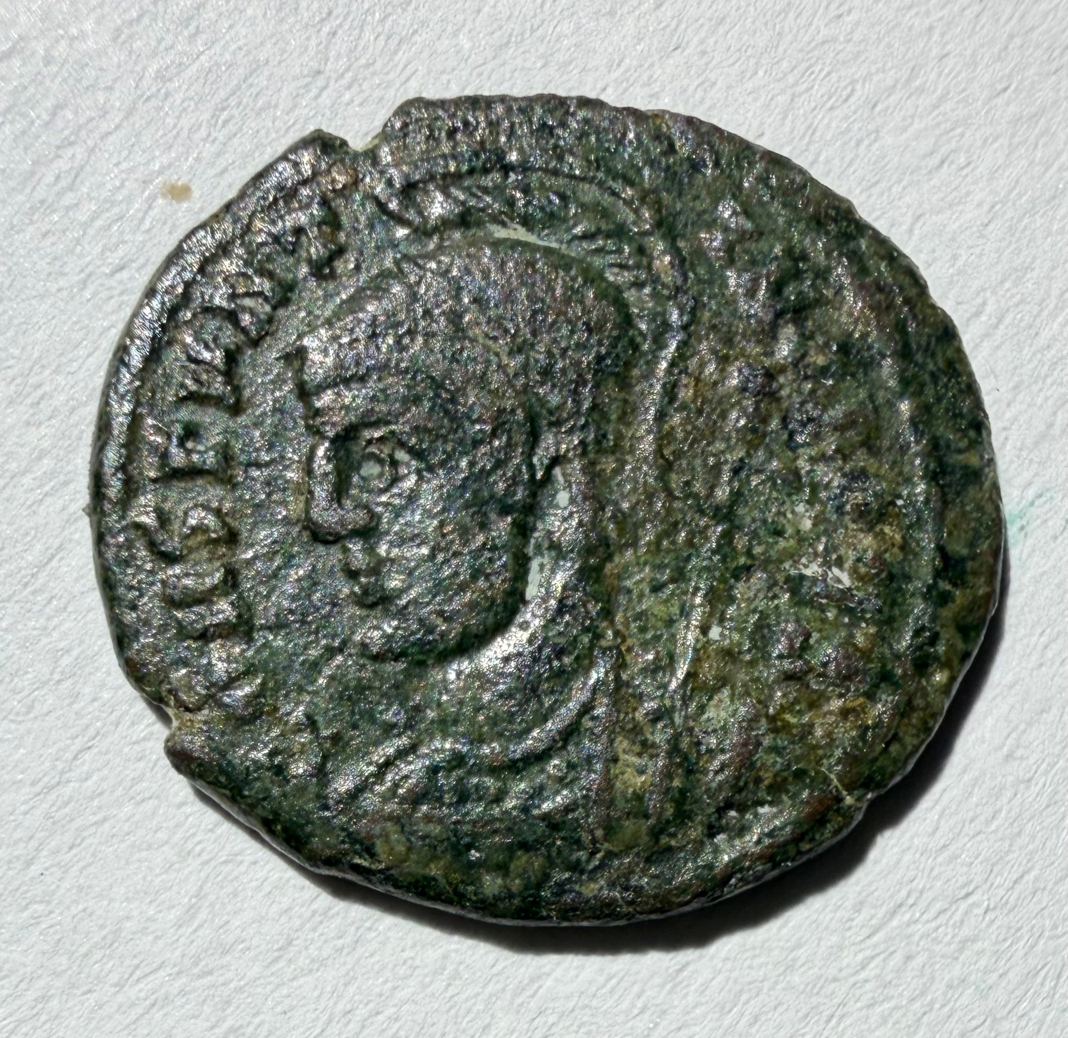 Roman AE3 Commemorative Coin Victory on prow. Trier