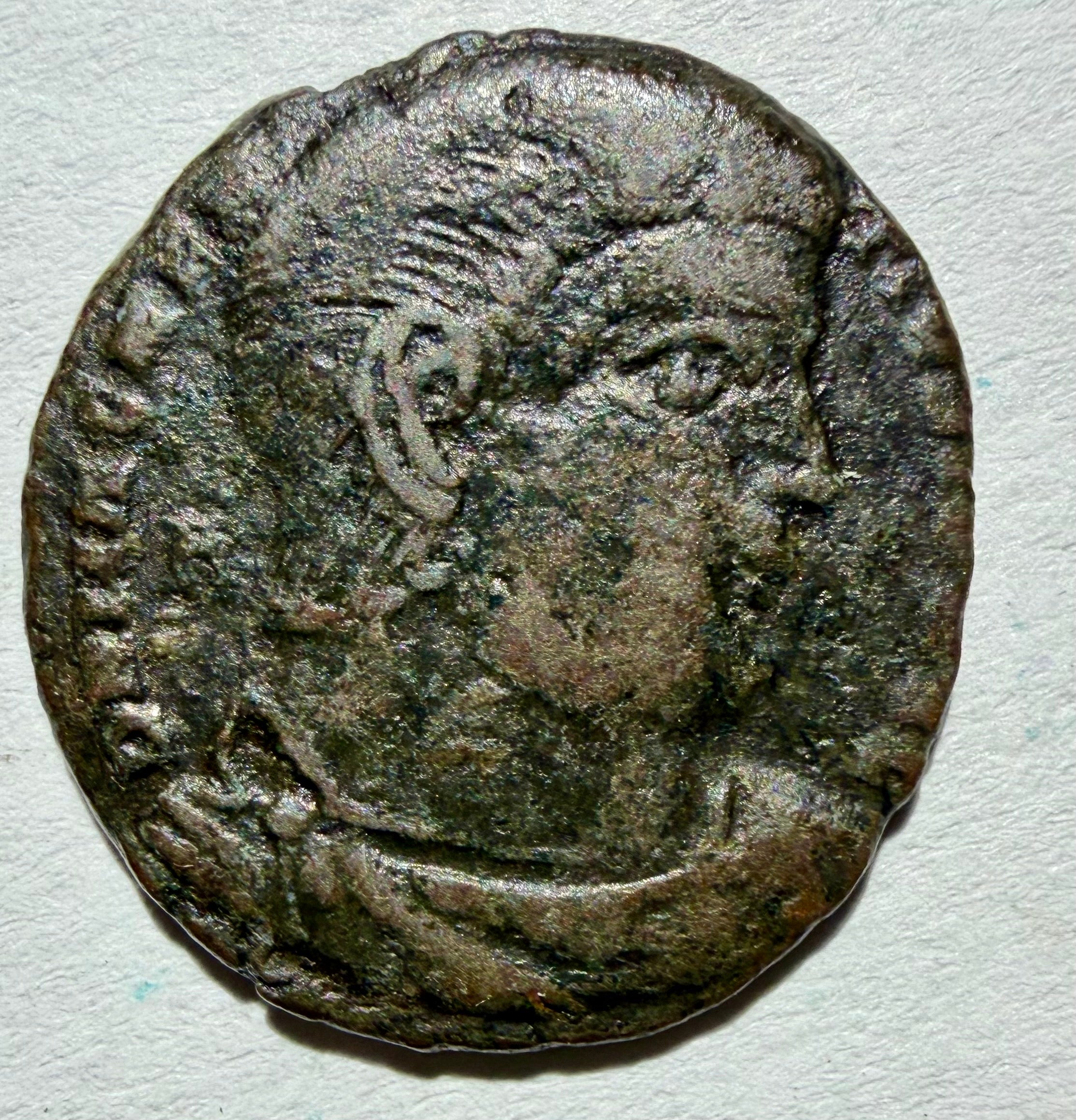 Roman AE3 Commemorative Coin Victory on prow. Trier