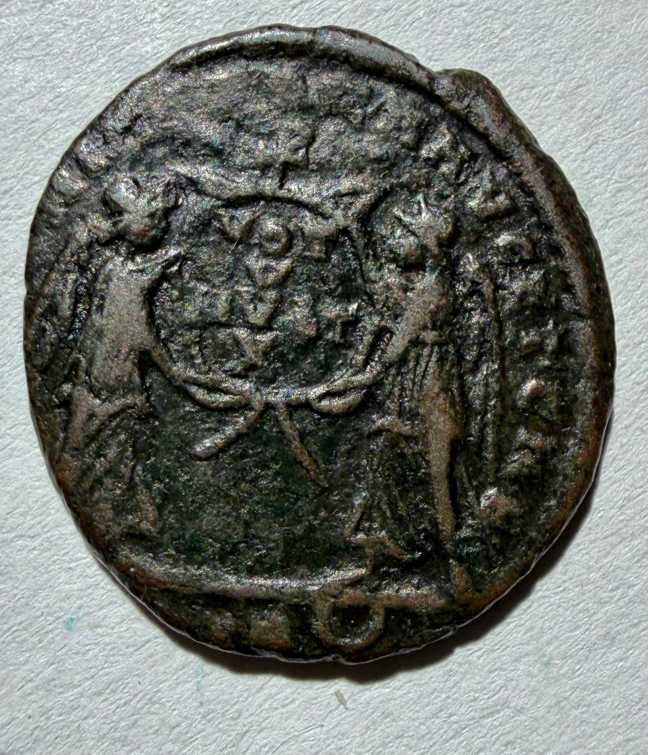 Roman AE3 Commemorative Coin Victory on prow. Trier