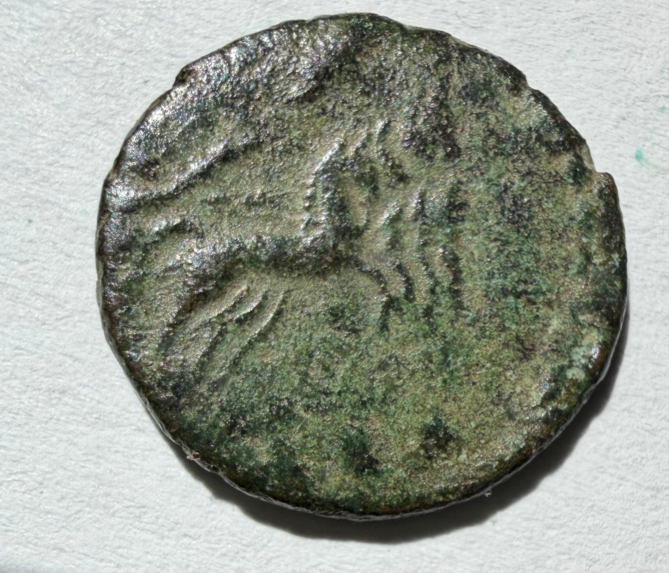 Constantine I commemorative-quadriga above hand of God