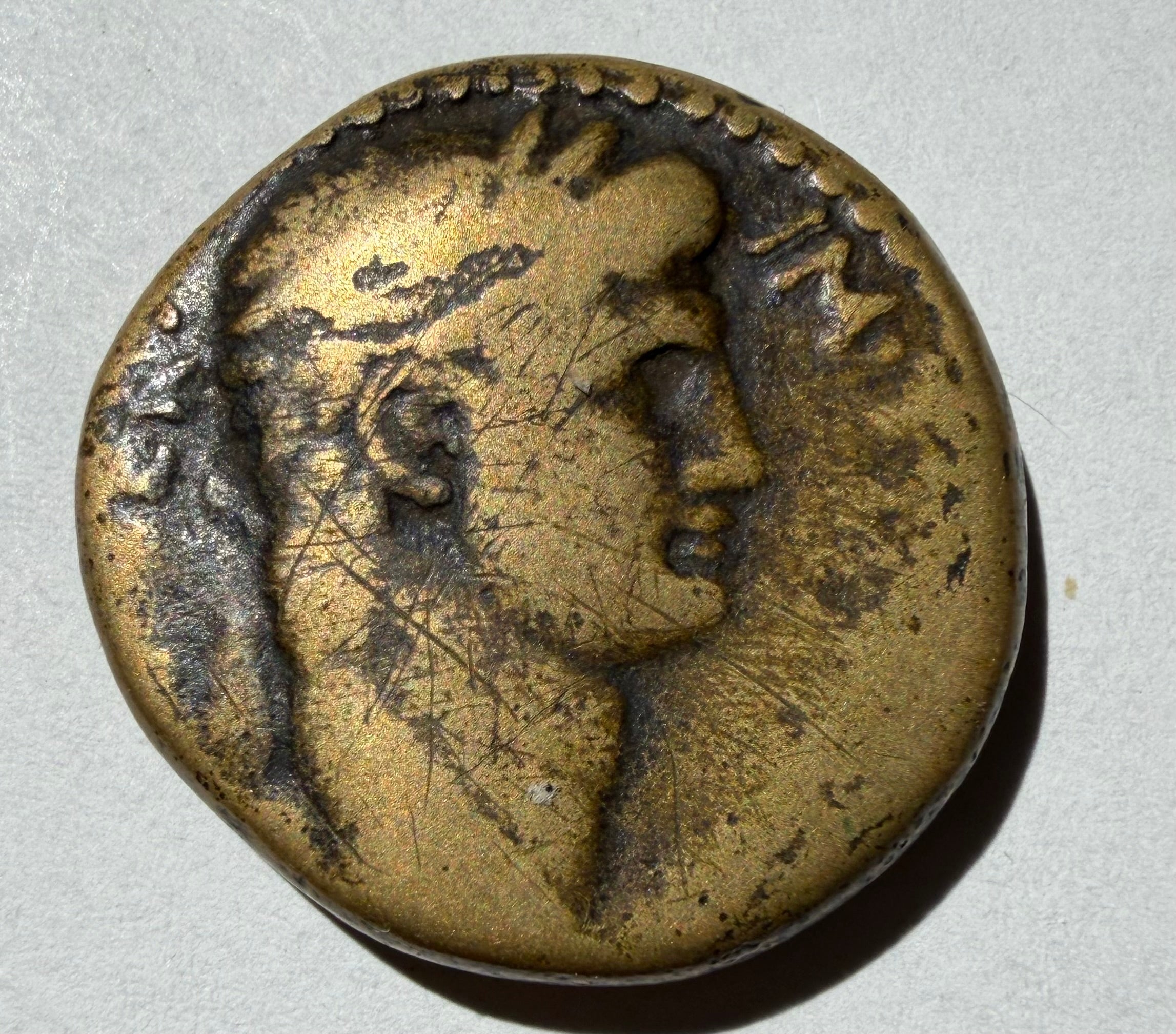 Claudius 41-54 AD, Antioch AE 27 Bronze SC in wreath-very nice example