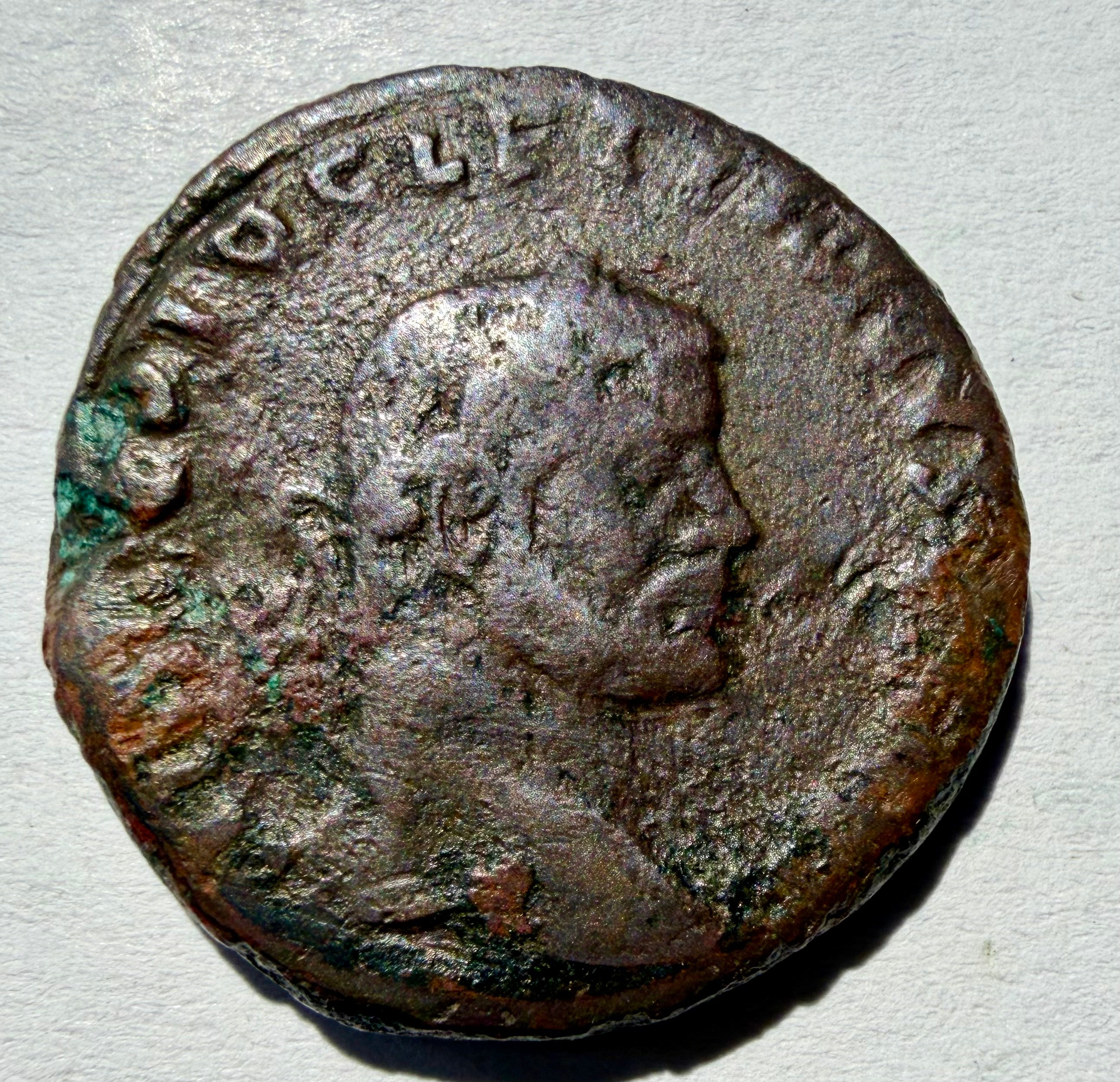 Diocletian billon follis GENIO POPVLI ROMANI, Lyons 296AD - RIC VI 44a, 24mm