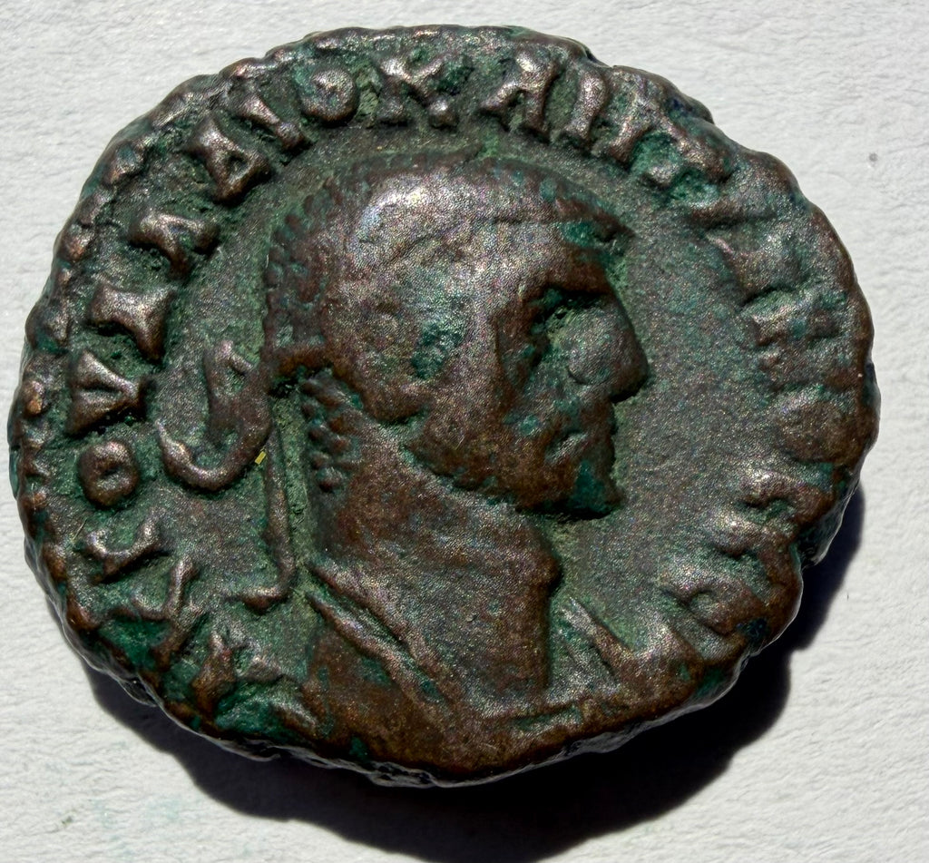 Diocletian,Tetradrachm, 288-289, Alexandria, Alexandria holding head of Serapis