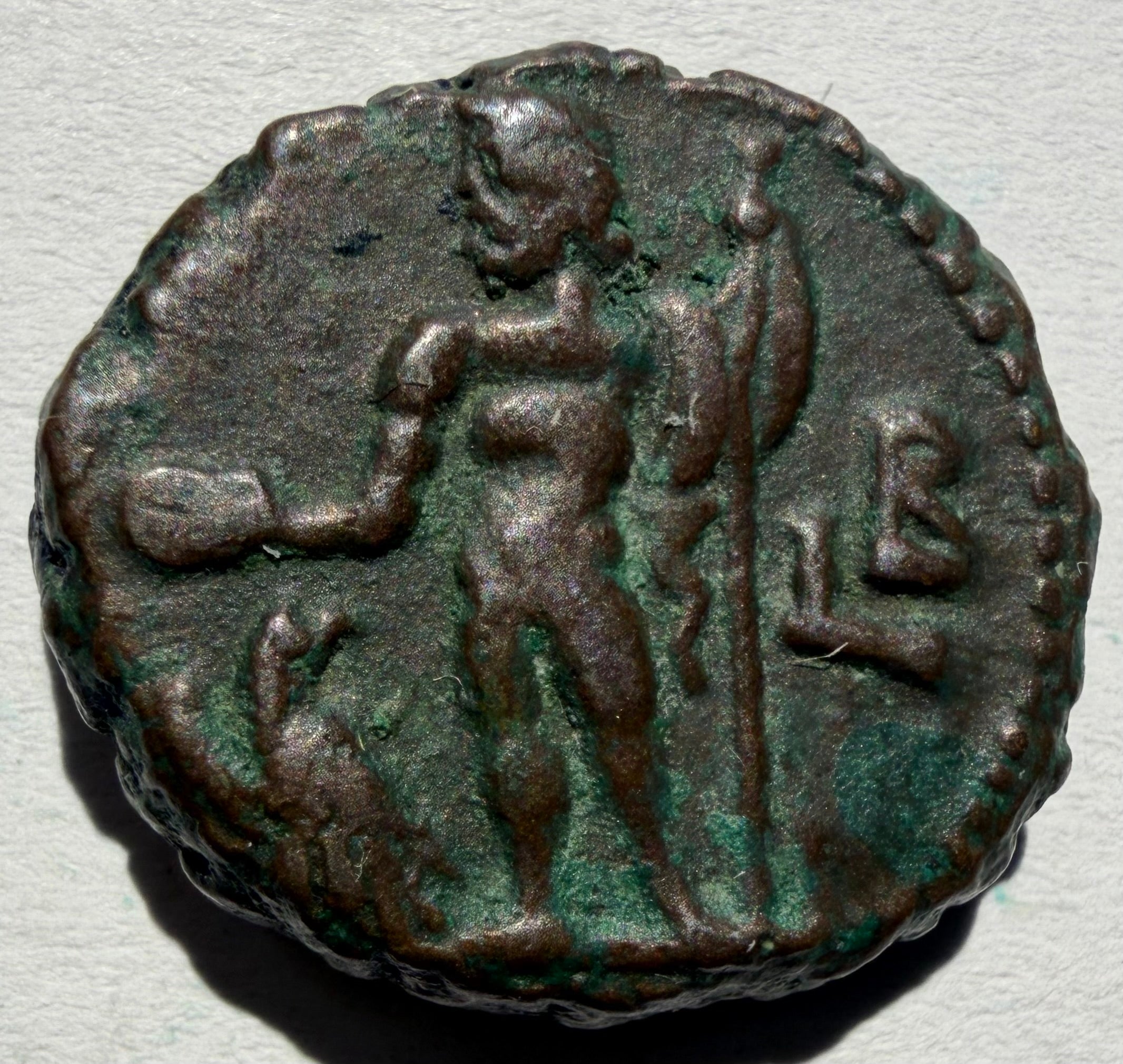 Diocletian,Tetradrachm, 288-289, Alexandria, Alexandria holding head of Serapis