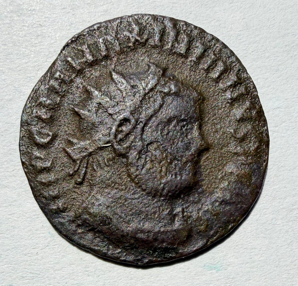 Maximianus antoninianus CONCORDIA MILITVM reverse. KE in field-Cyzicus