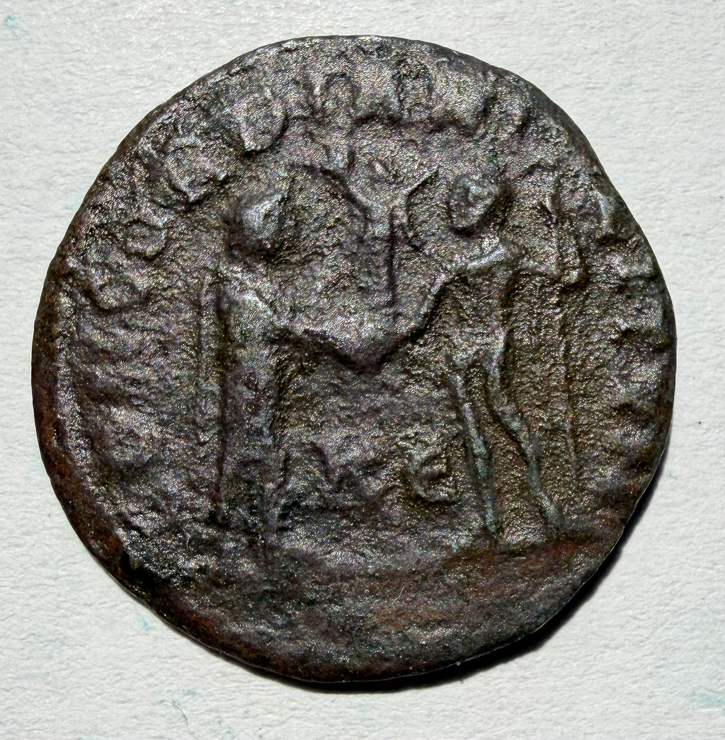 Maximianus antoninianus CONCORDIA MILITVM reverse. KE in field-Cyzicus