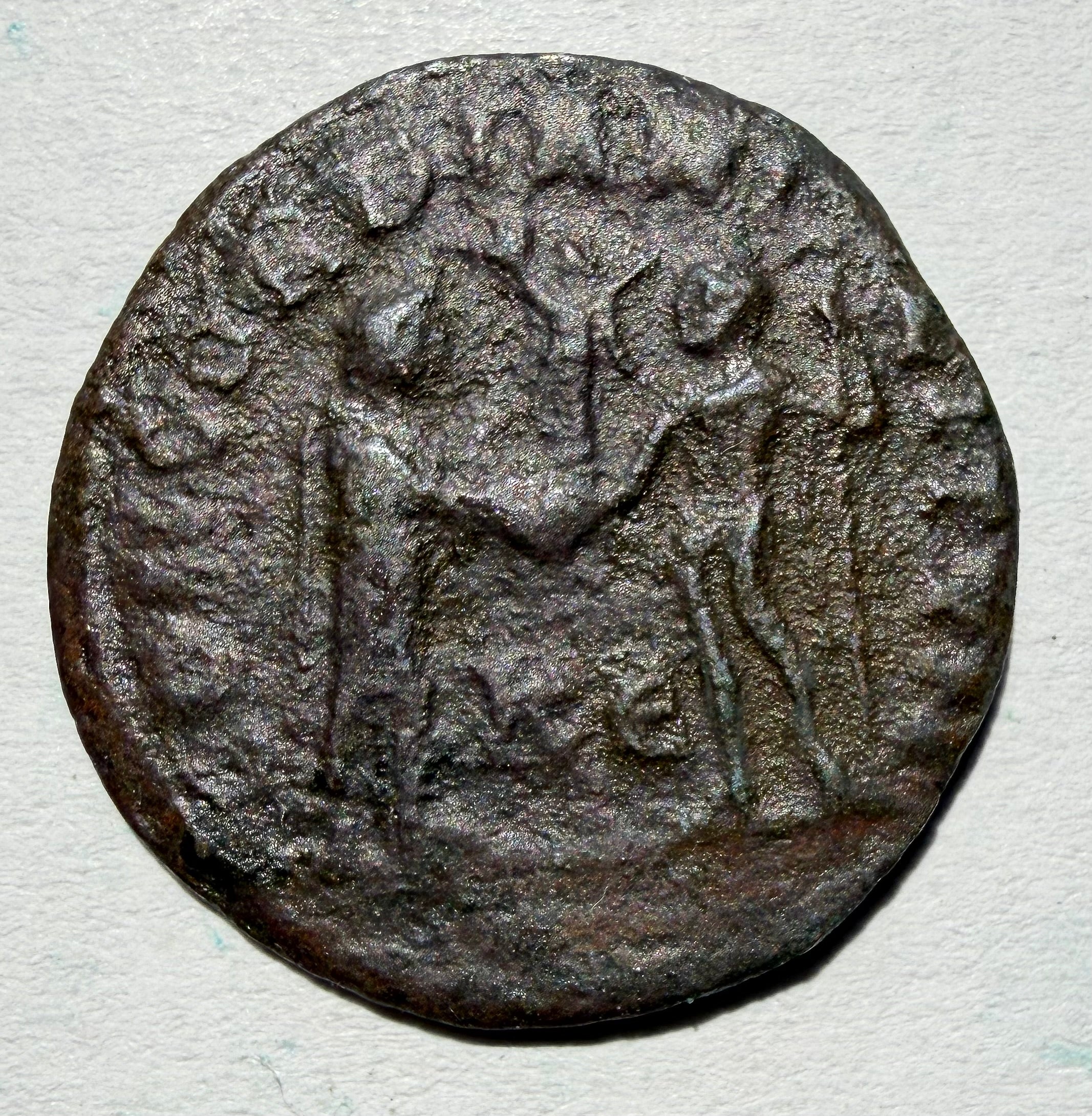Maximianus antoninianus CONCORDIA MILITVM reverse. KE in field-Cyzicus