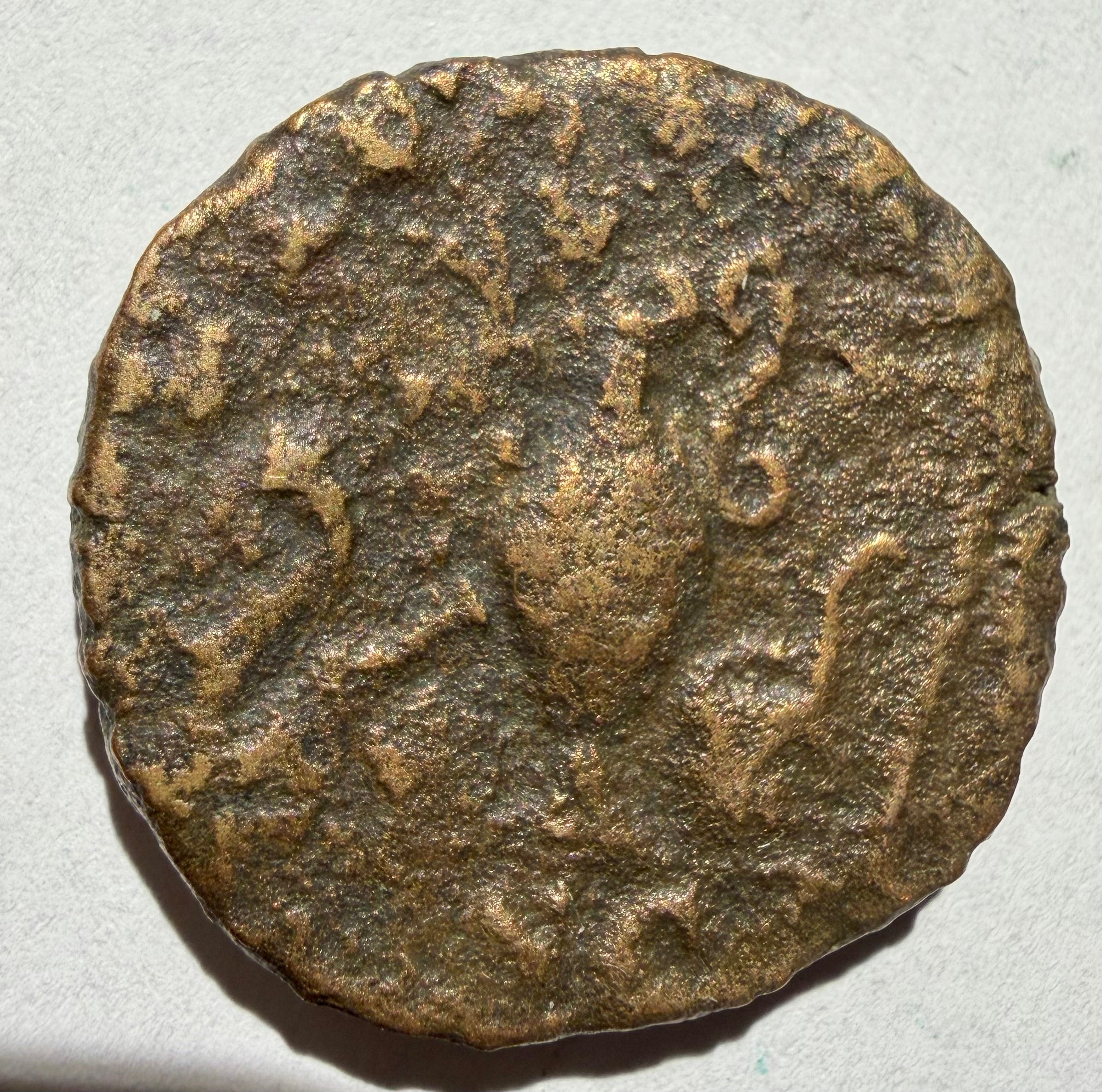 Maximus AE As - PIETAS AVG - Priestly Implements-very rare