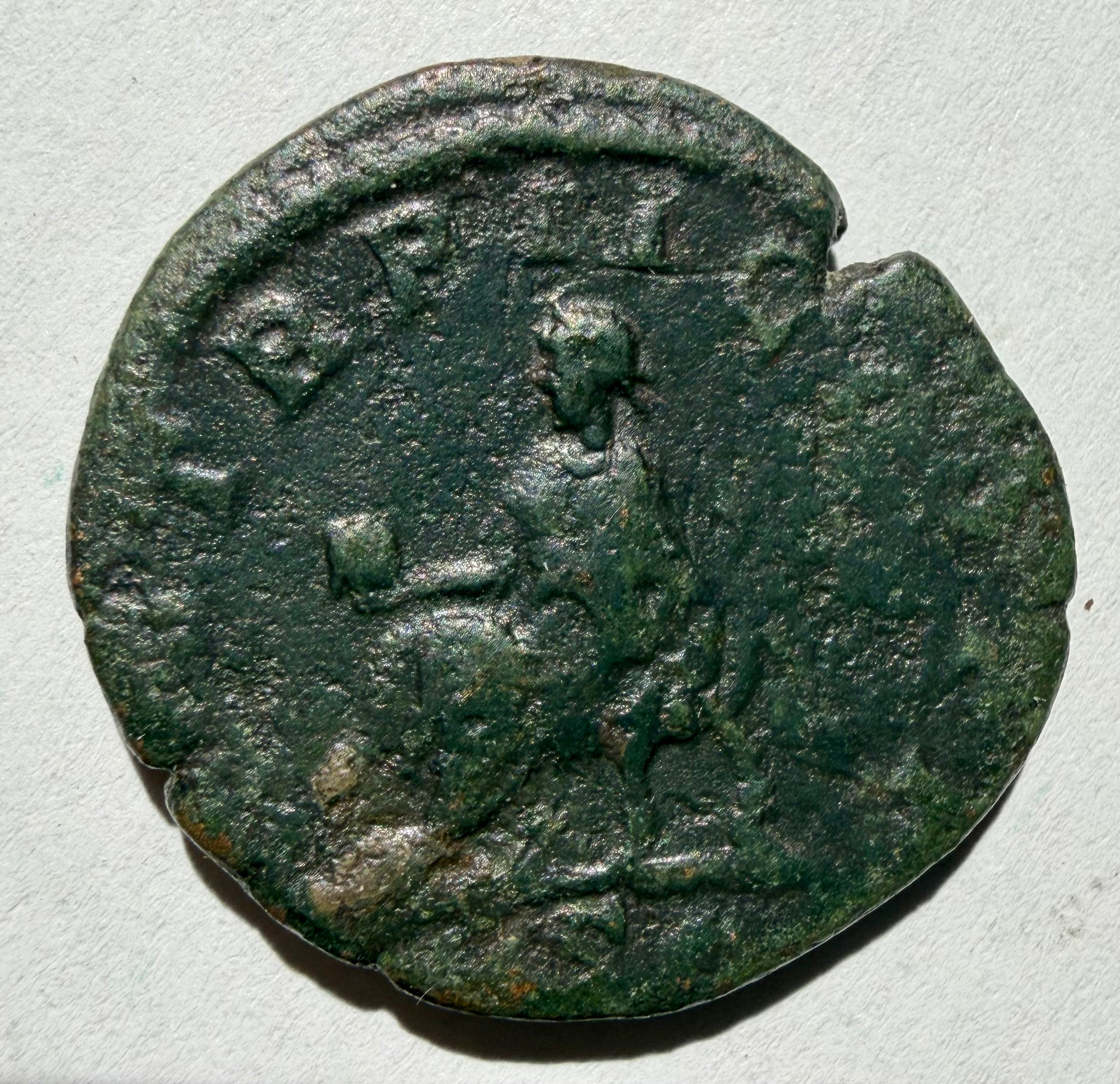 Philip I AE sestertius emperor seated left