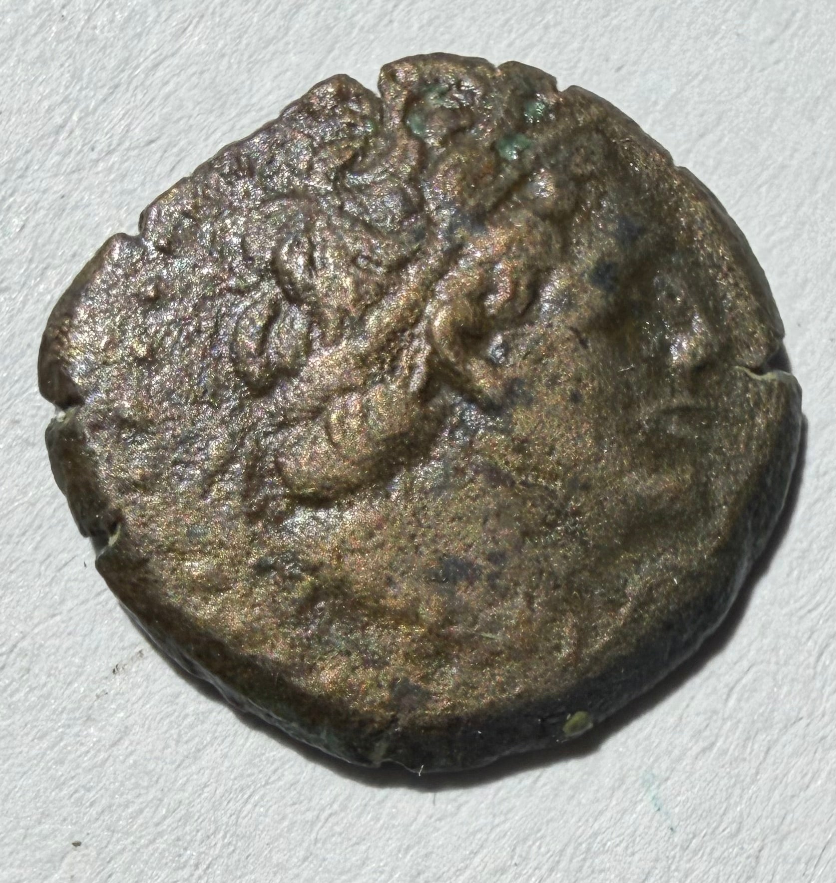 Cyrene: Ptolemic Kingdom, Ptolemy V, Cyrene c.204-180B.C., Æ15-rare high grade