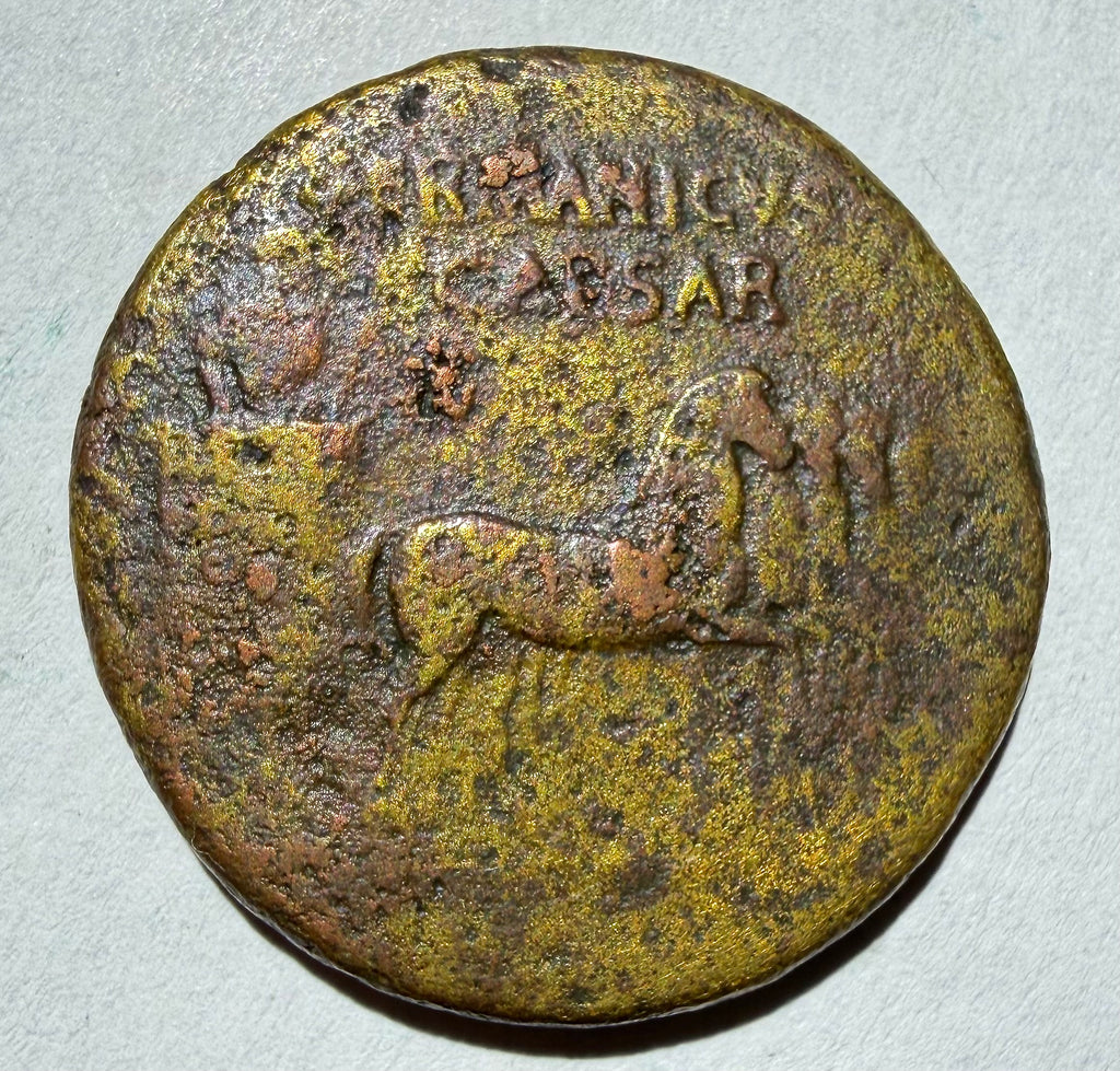 Germanicus-Dupondius SIGNIS RECEPT DEVICTIS GERM S C