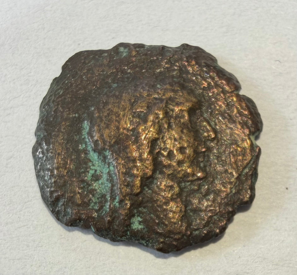 CYRENAICA.Euhesperides Head of Nymph/ Silphium plant 4th c BCE