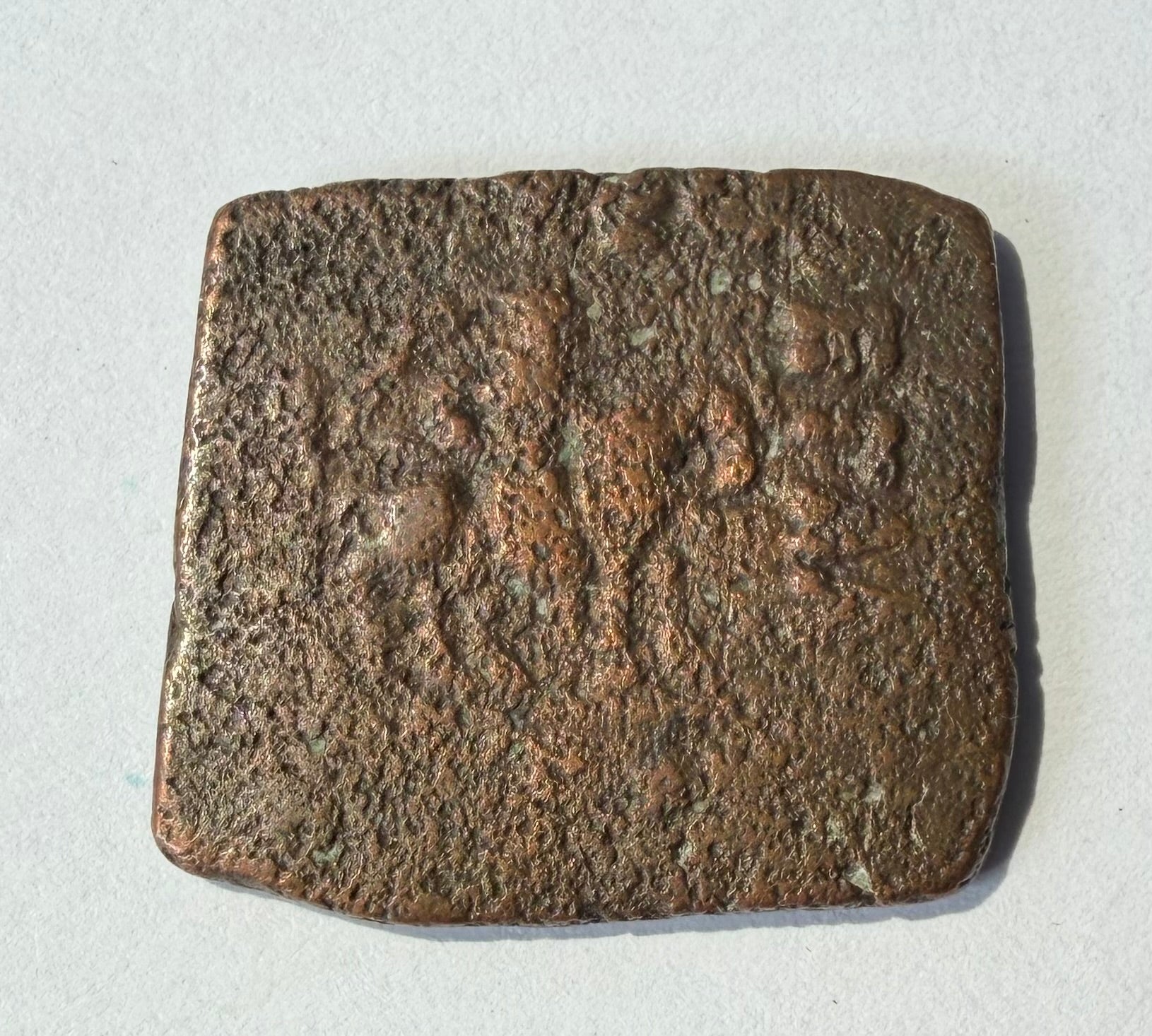 Indo-Scythian Kingdom- Pentachalkon- Azes II Pushkalavati-Horesman and Zebu bull
