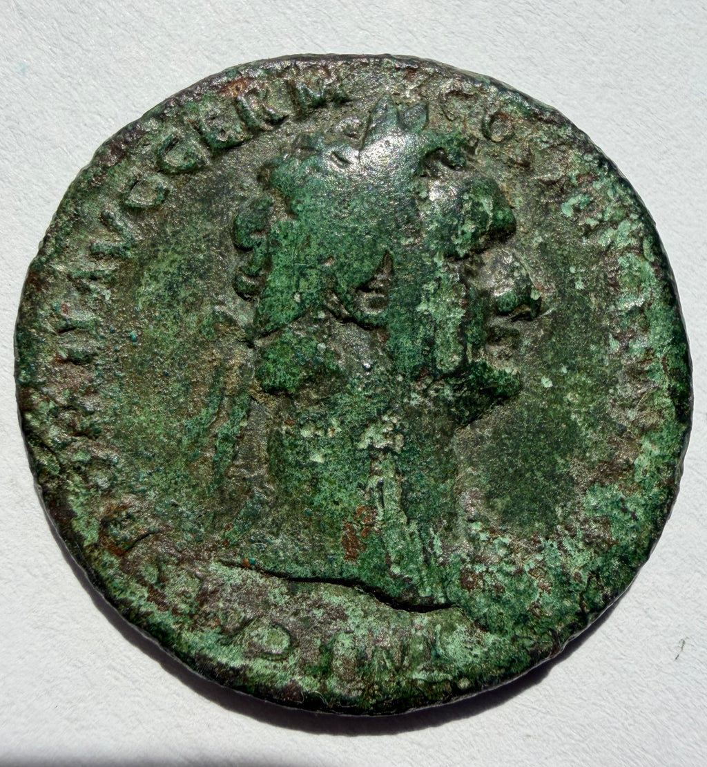 Domitian as FORTUNA AVGVSTI; Fortuna 92-94AD