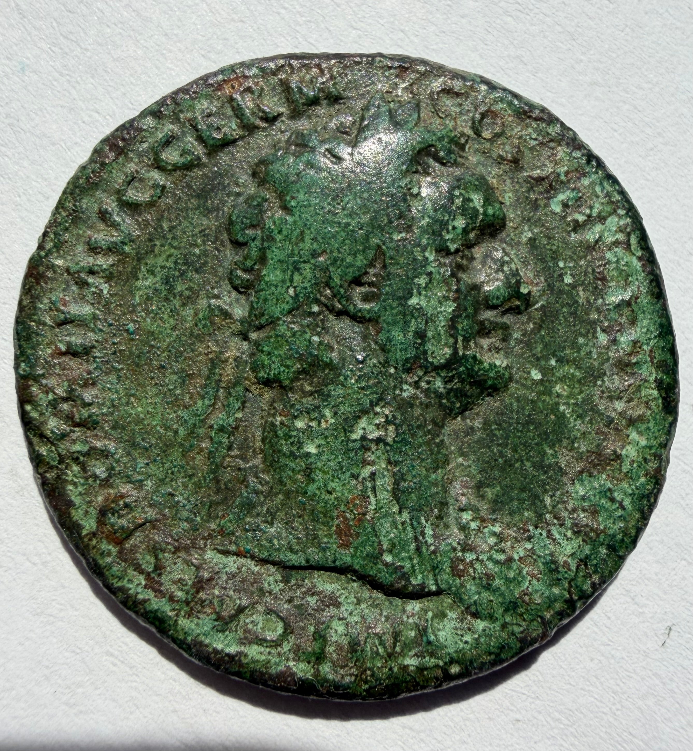 Domitian as FORTUNA AVGVSTI; Fortuna 92-94AD
