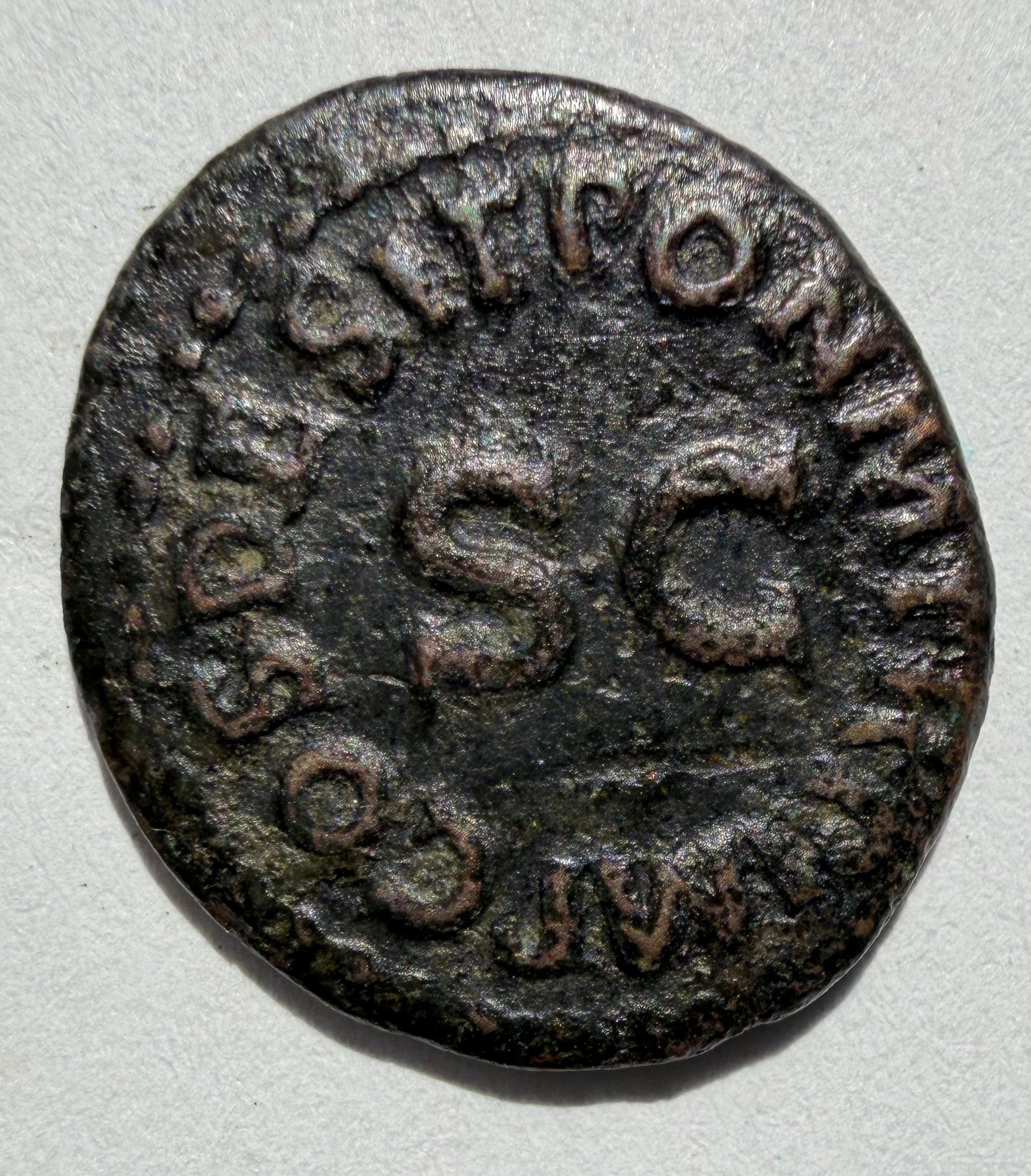 Claudius Bronze Quadrans - Rome 41-54 AD  -Modius-high grade