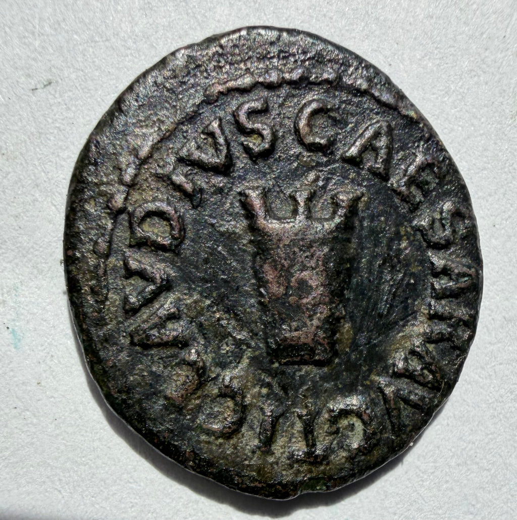 Claudius Bronze Quadrans - Rome 41-54 AD  -Modius-high grade