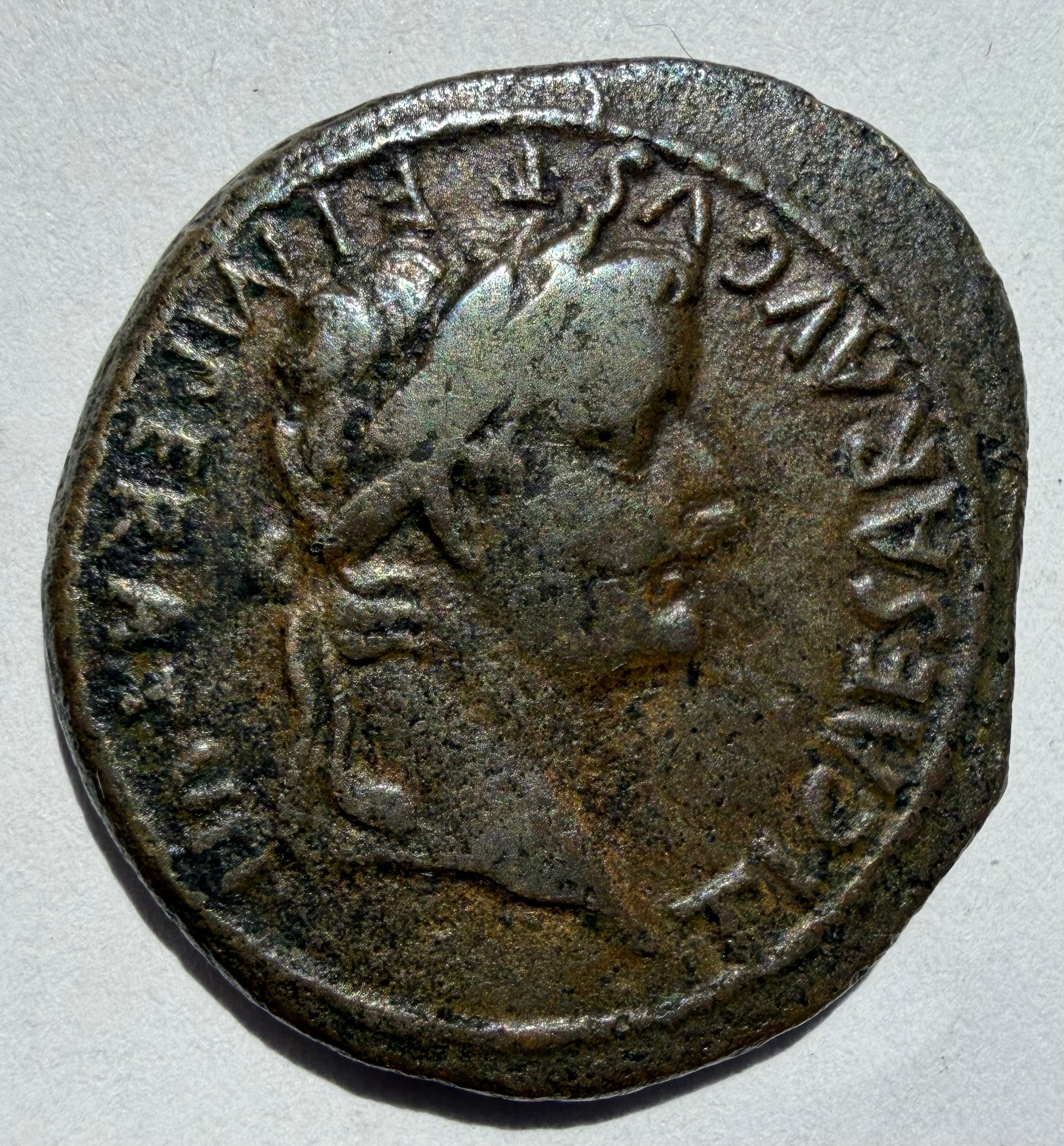 Tiberius as Altar of Lugdunum-high grade stable brown patina