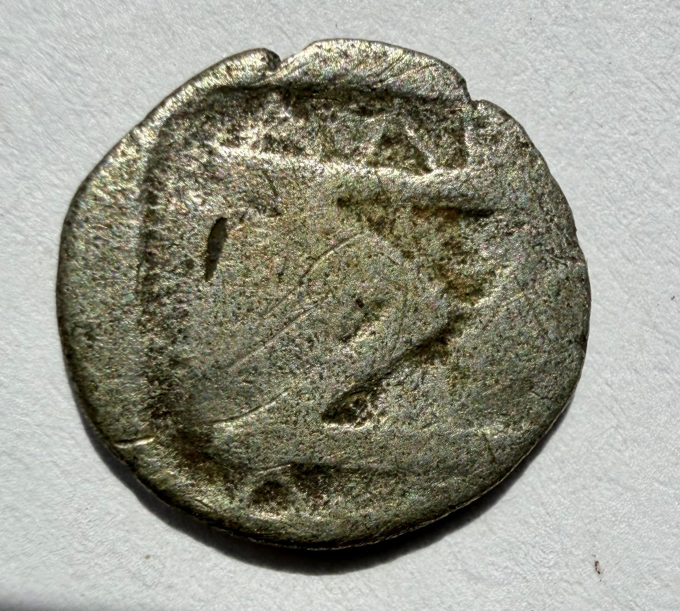 Sikyon AR Hemidrachm.Before 146 BC. Dove flying right / large Σ in incuse square