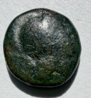 Athens ae11. Athena head right. Rev owl AOE