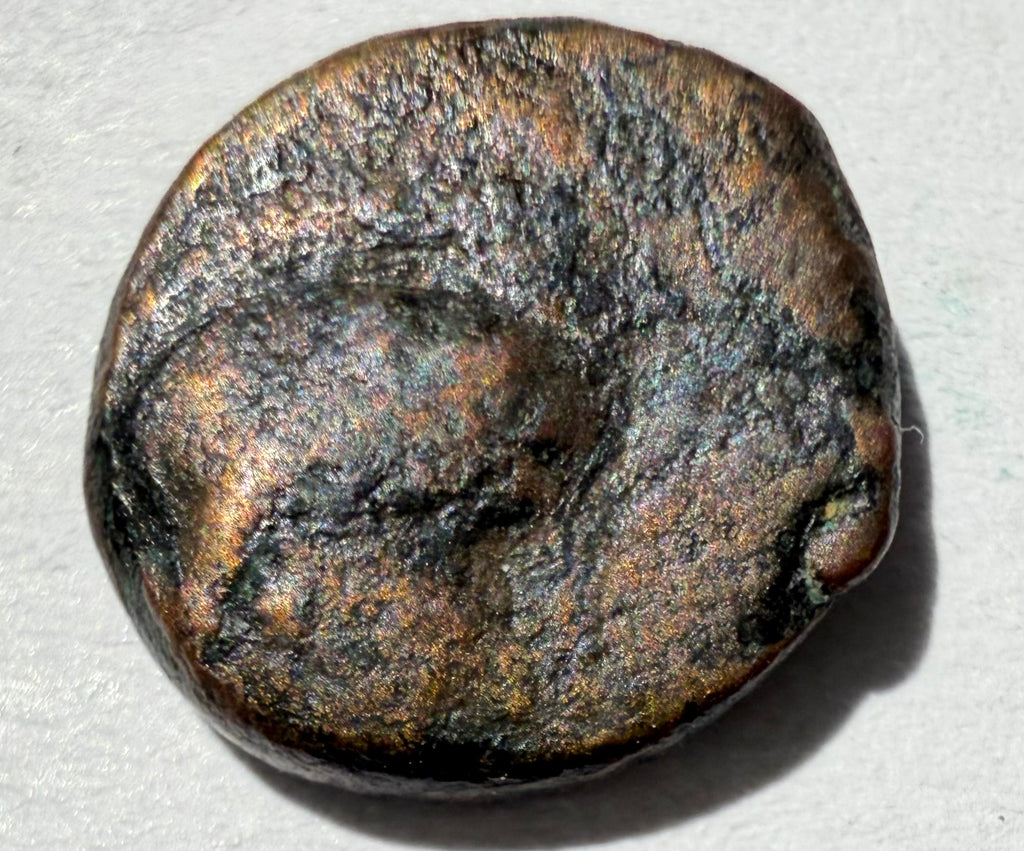 Athens ae10. Athena head right. Rev two owls facing within wreath
