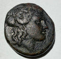 AMPHAXITIS District THESSALONICA Macedonia 168BC Greek AE24  DIONYSUS GOAT