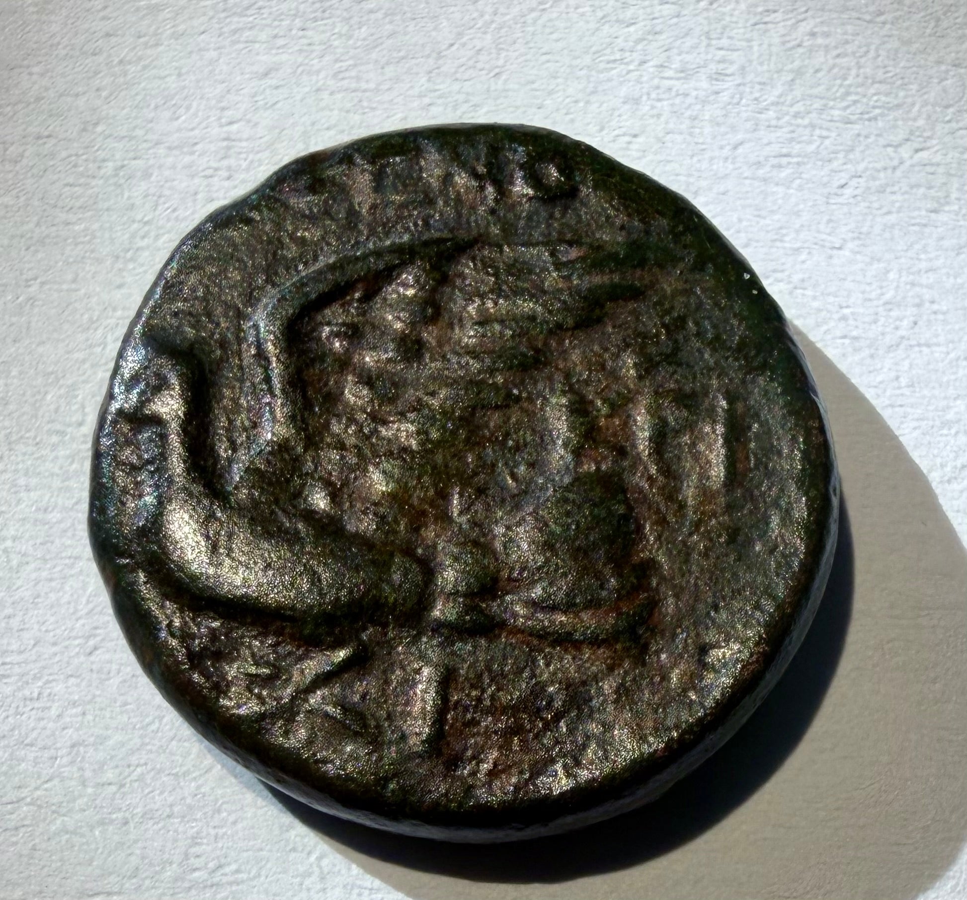 Sikyon Sikyonia AE17 Trichalkon Magistrate Aineas Apollo Dove