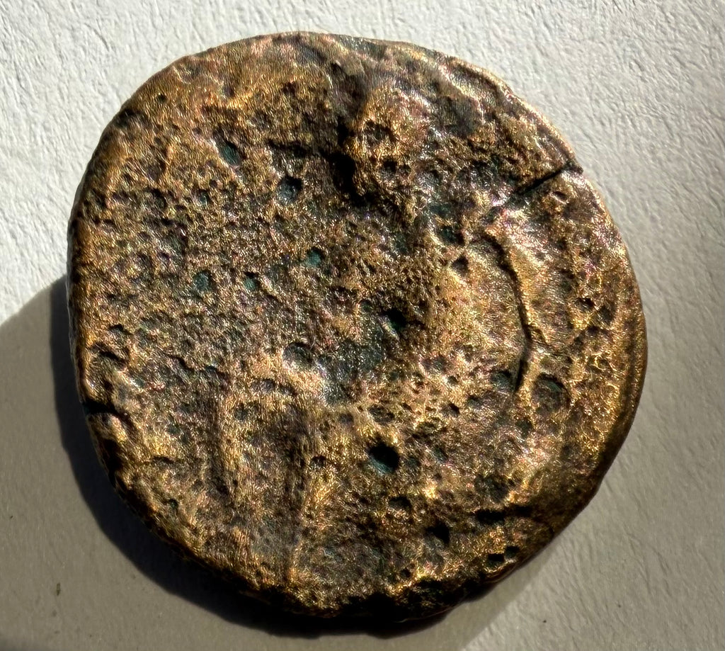 SELEUCID EMPIRE.Antiochus I 280-261 BC.AE. 16mm. Apollo seated