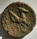 CYRENAICA.Ptolomy II/ Pegasus over crab-277-249BC- ae15mm