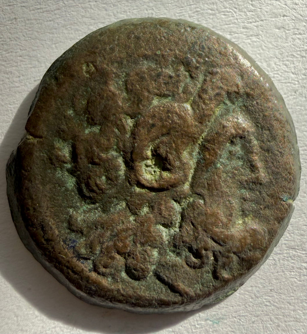 Ptolemy III Egypt Zeus Ammon Eagle Greek Coin-20mm