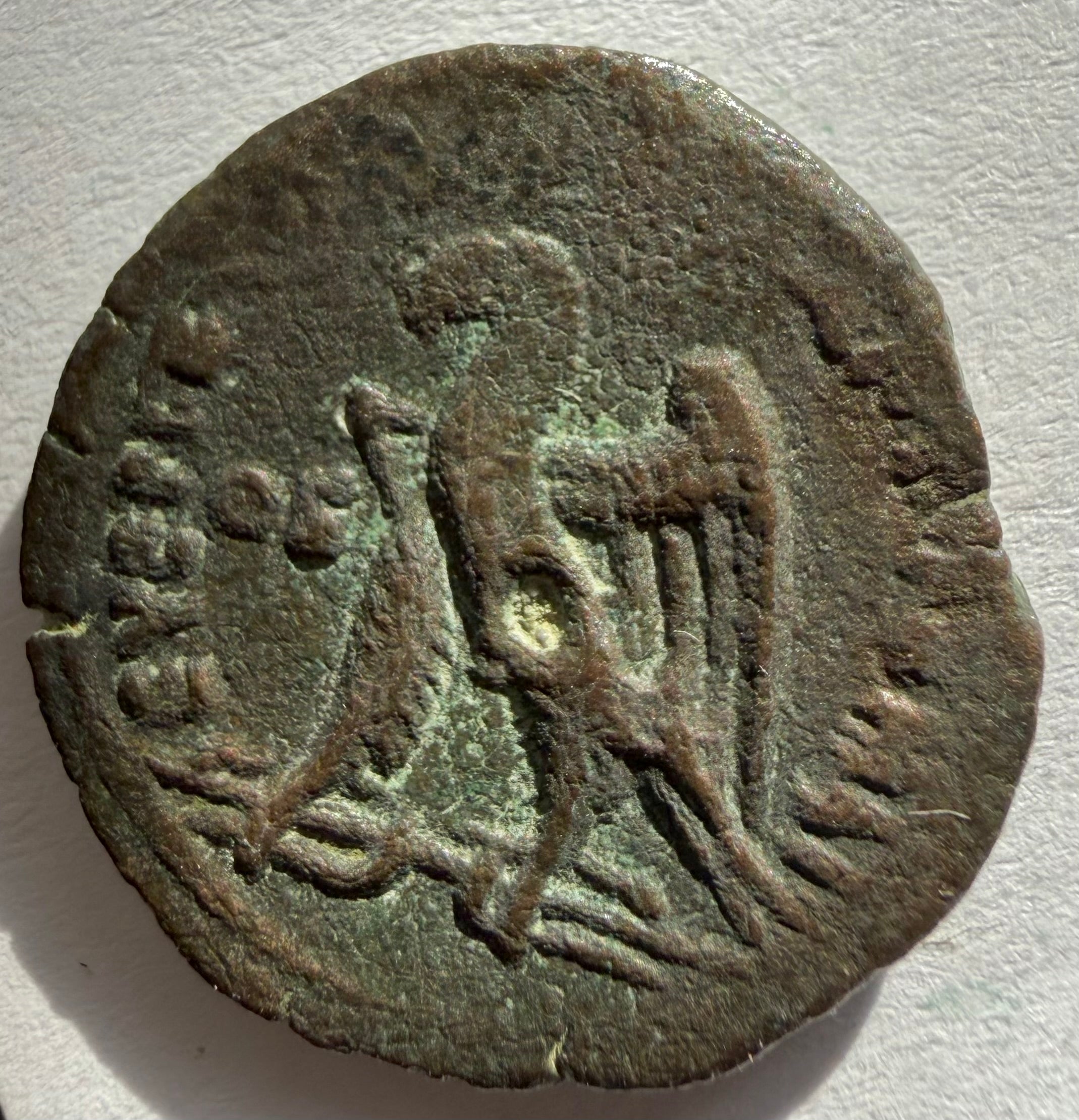 Ptolemy III Egypt Zeus Ammon Eagle Greek Coin-20mm