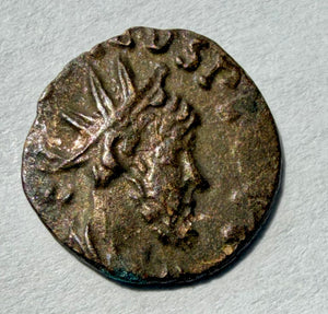 Tetricus I - Antoninianus. -Pax-barbarous-15mm