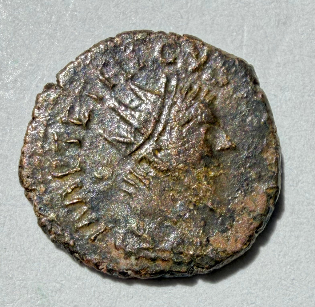 Barbarous Roman coin 15mm -Tetricus I