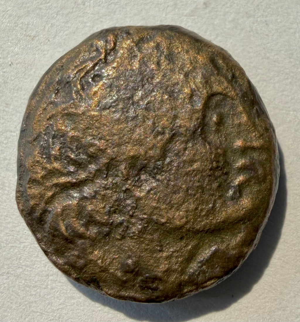 Ptolomy I ae18-eagle standing left on a thunderbolt with wings open-300-275 BC
