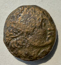 Ptolomy I ae18-eagle standing left on a thunderbolt with wings open-300-275 BC