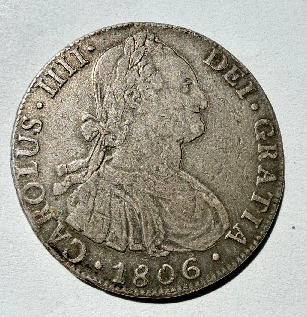 Charles IV, 8 Reales, 1806pj, Potosi (Cal. 684; KM 74)