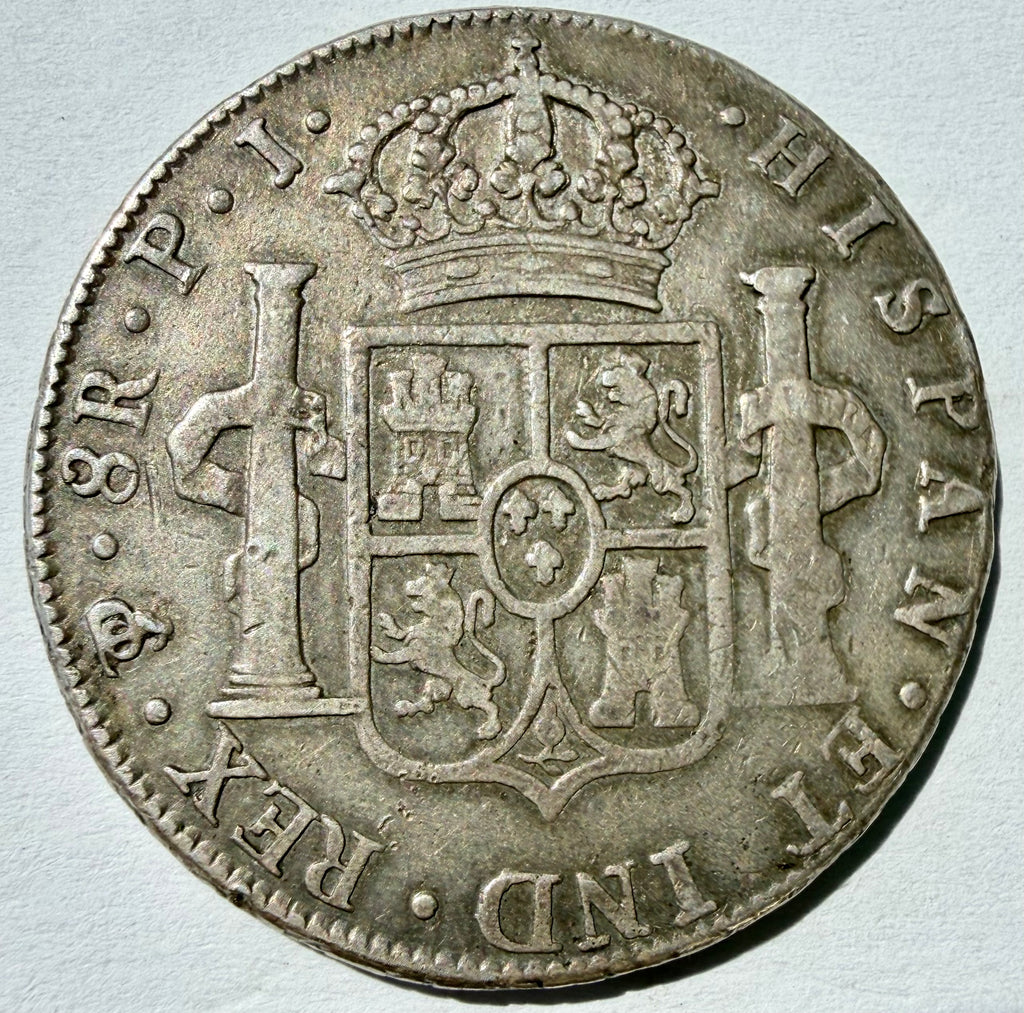 Charles IV, 8 Reales, 1806pj, Potosi (Cal. 684; KM 74)