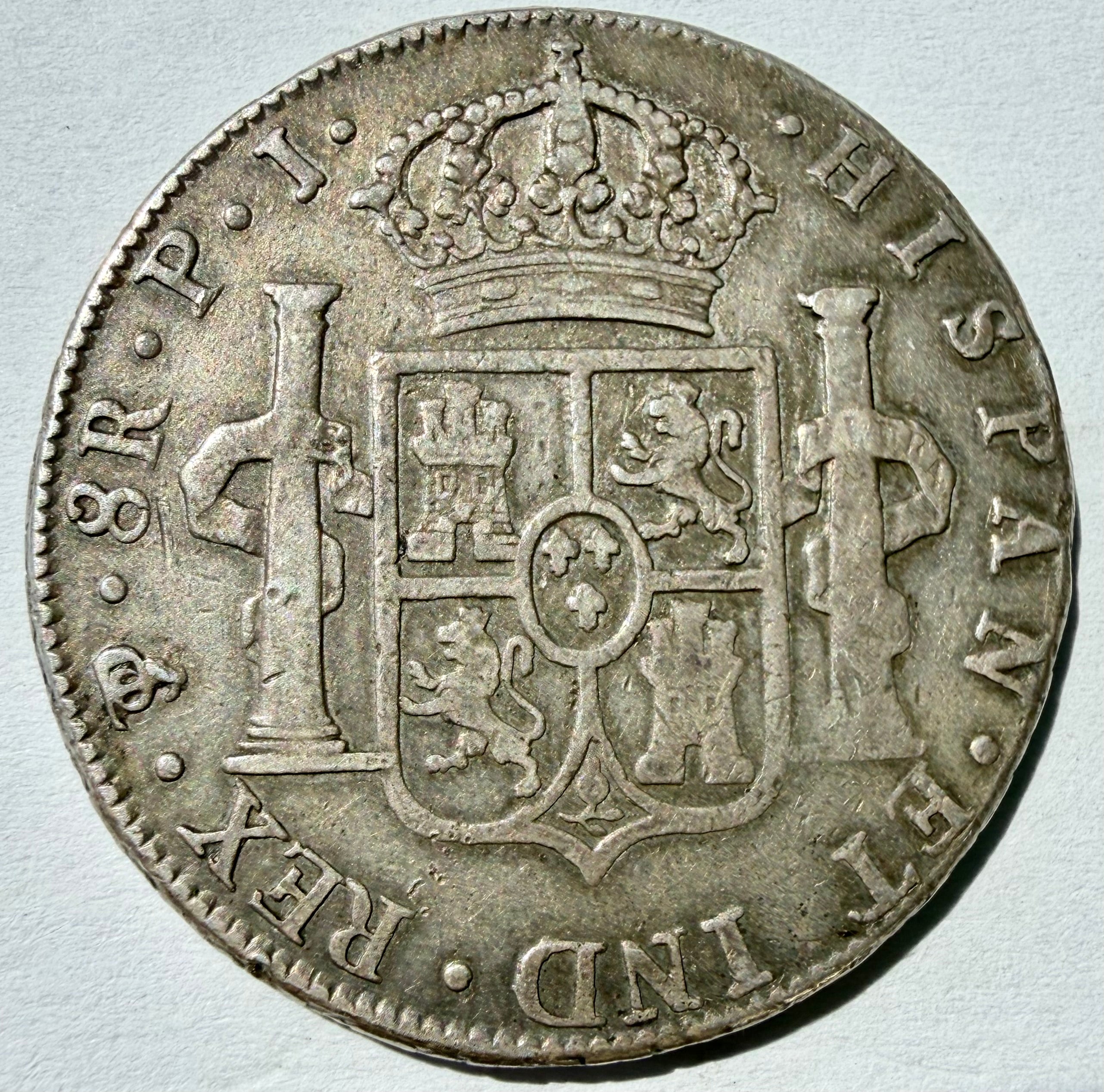 Charles IV, 8 Reales, 1806pj, Potosi (Cal. 684; KM 74)