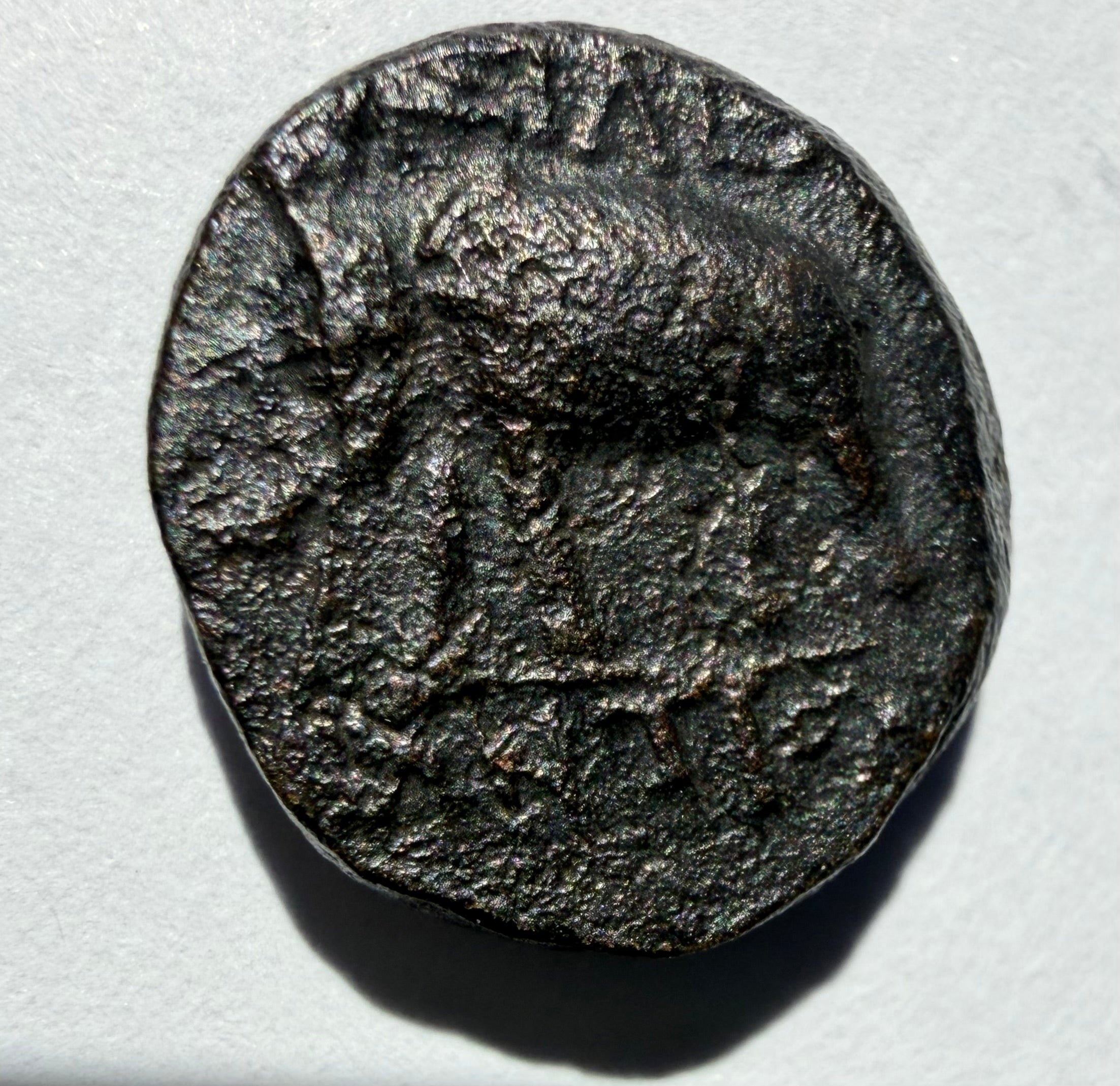 Greece 222-187 BC SELEUKID KING ANTIOCHOS III APOLLO ELEPHANT SARDES AE12