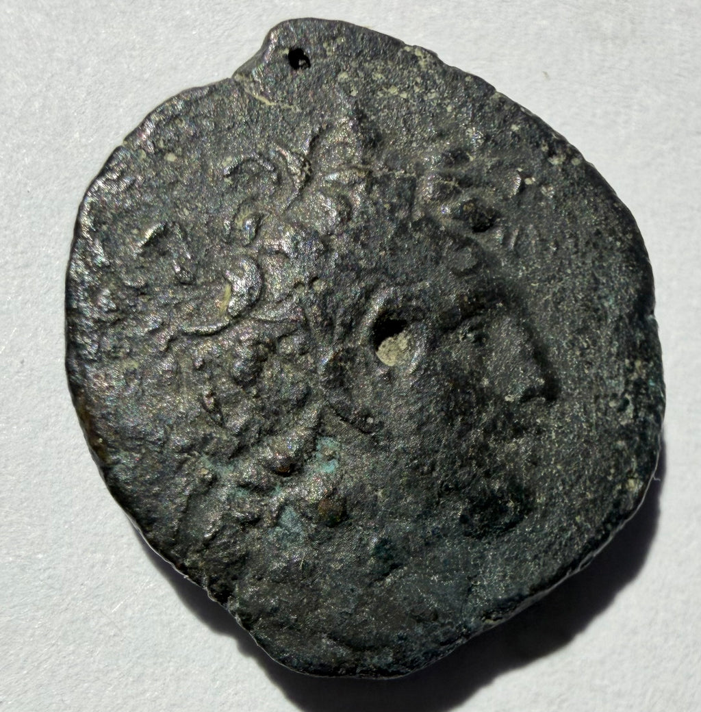 Diodotus Tryphon AE 20 diademed head of Tryphon/ Boeotian helmet(Sear 7090)