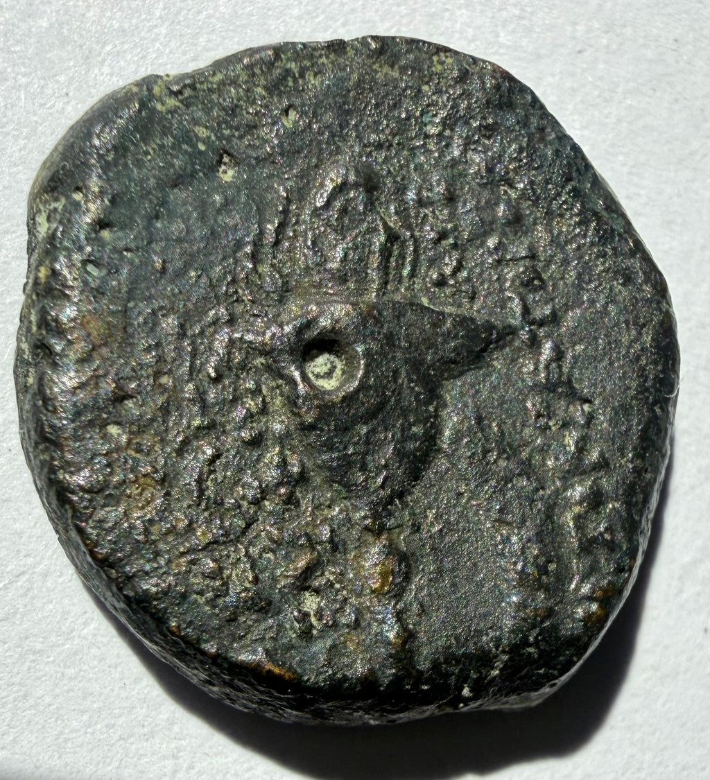 Diodotus Tryphon AE 20 diademed head of Tryphon/ Boeotian helmet(Sear 7090)